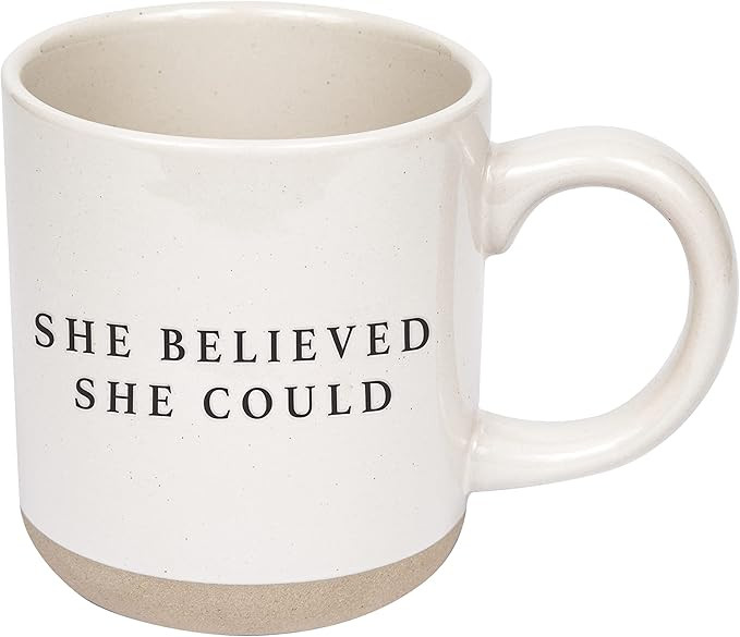 Sweet Water Decor Stoneware Coffee Mugs | Novelty Coffee Mugs | 14oz Stoneware Coffee Cup | Micro... | Amazon (US)