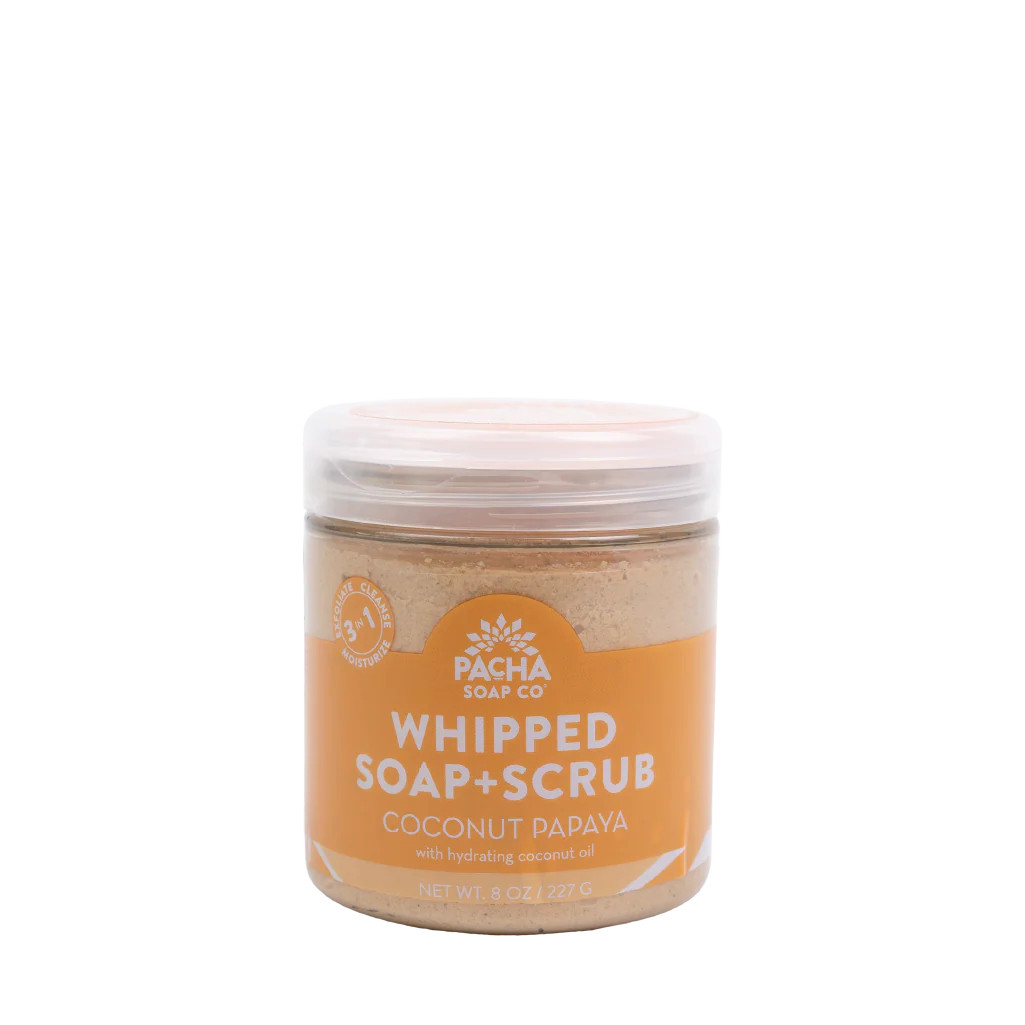 Coconut Papaya Whipped Soap + Scrub | Pacha Soap Co.