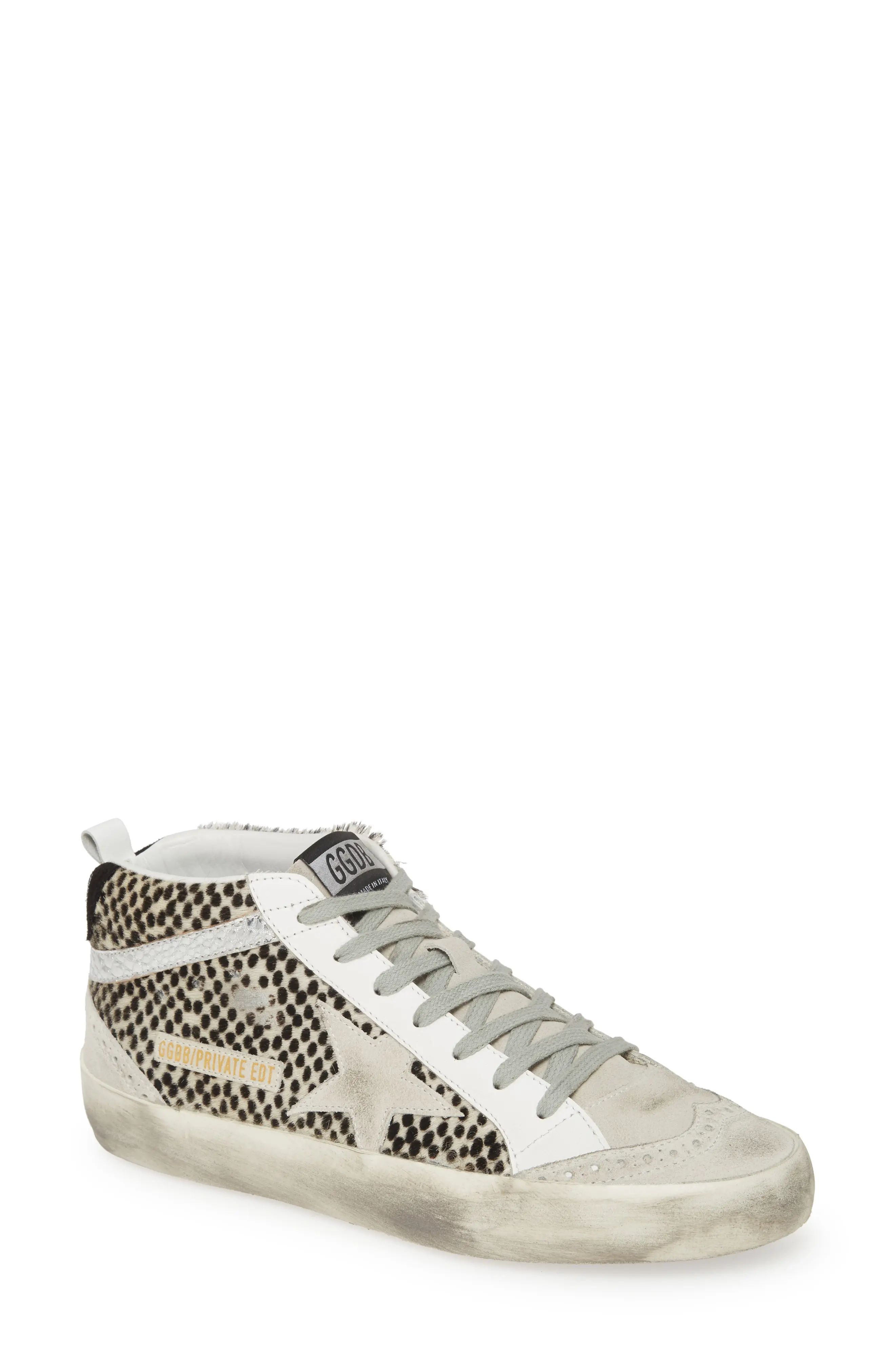 Women's Golden Goose Midstar Genuine Calf Hair Sneaker, Size - (Nordstrom Exclusive) | Nordstrom