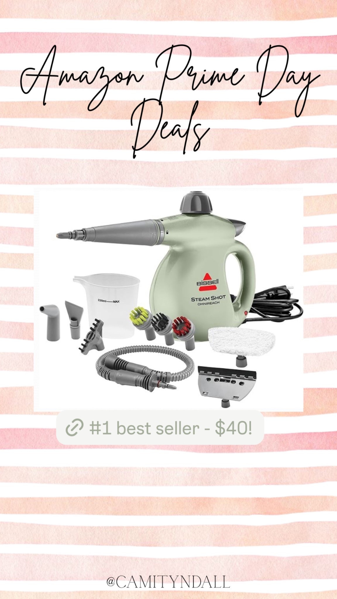 Bissell Steam Shot handheld portable steam cleaner 🫧 
Amazon Prime Day Deals ✨ 

#LTKHome #LTKFindsUnder50 #LTKSaleAlert