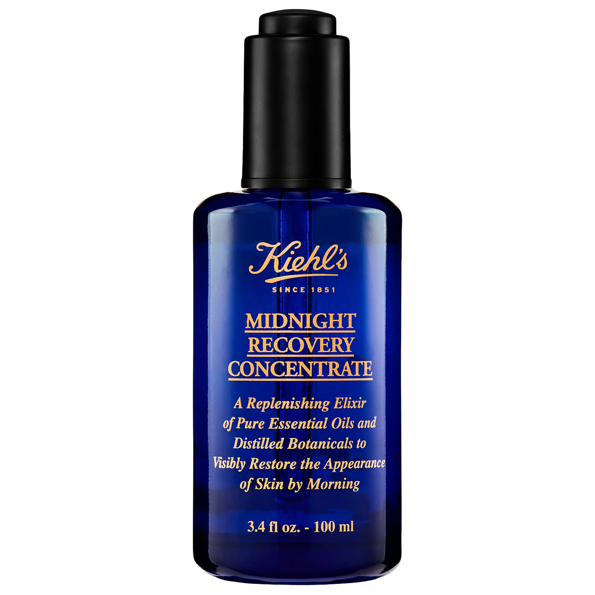 Kiehl's Since 1851 Midnight Recovery Concentrate Moisturizing Face Oil 3.4 oz/ 100 mL | Sephora (US)