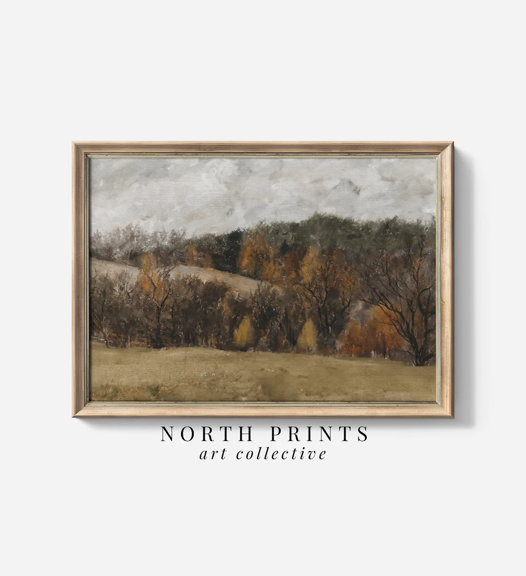 Rustic Autumn Country Landscape PRINTABLE Vintage Art | Lodge Wall Decor Downloadable Print | Nor... | Etsy (US)