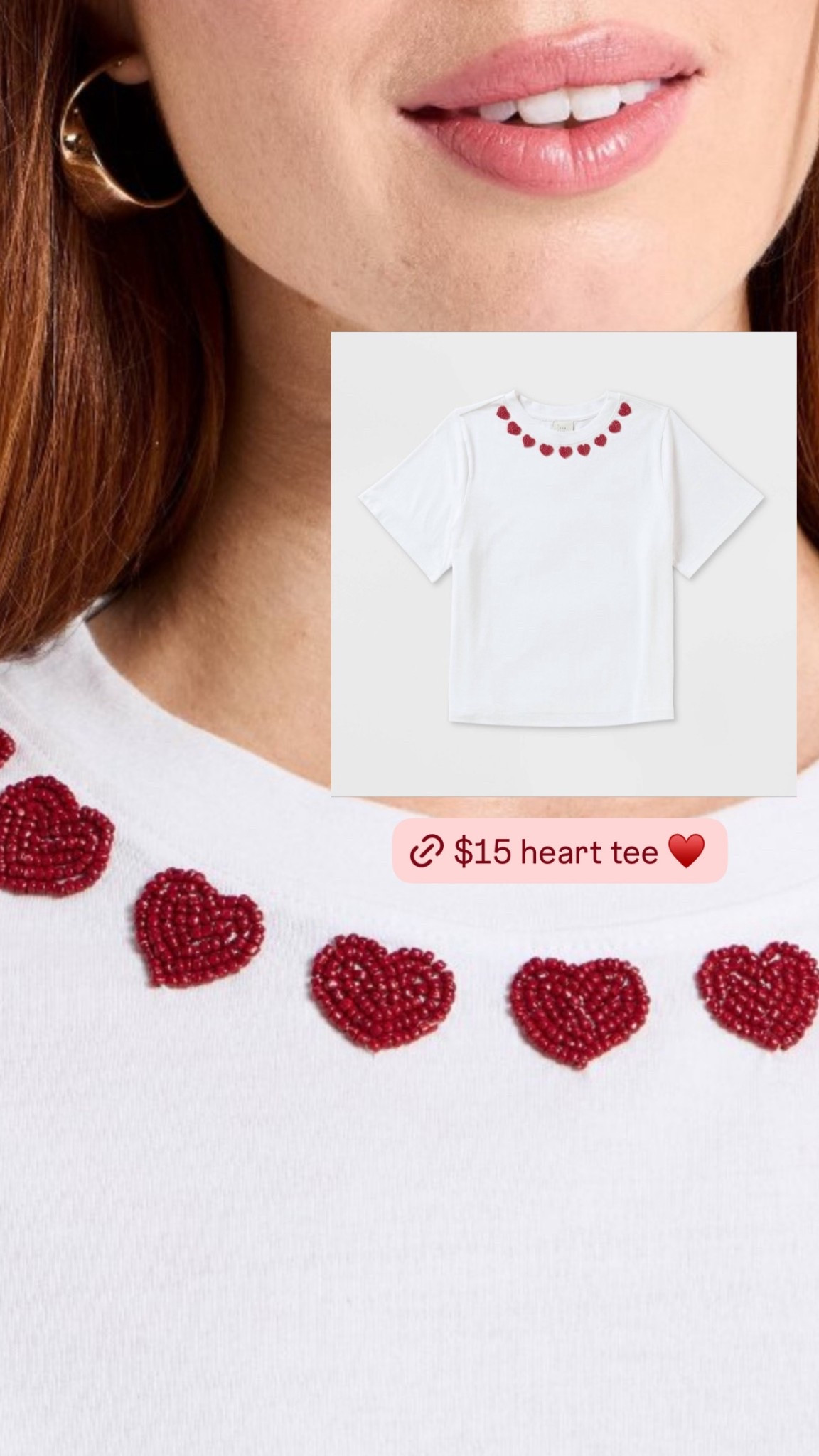$15 heart tee ♥️ 

#LTKootd #LTKValentine #LTKSeasonal