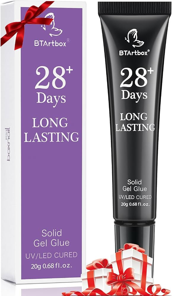 BTArtbox Solid Nail Gel - 20g Nail Gel for Press On Nails, Upgrade 3 in 1 Nail Gel for Fake Nails... | Amazon (US)