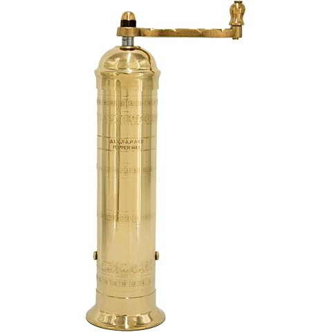 Alexander Home Original Greek Pepper Mill, 8-Inch Brass – European Manual Pepper Grinder Refill... | Amazon (US)