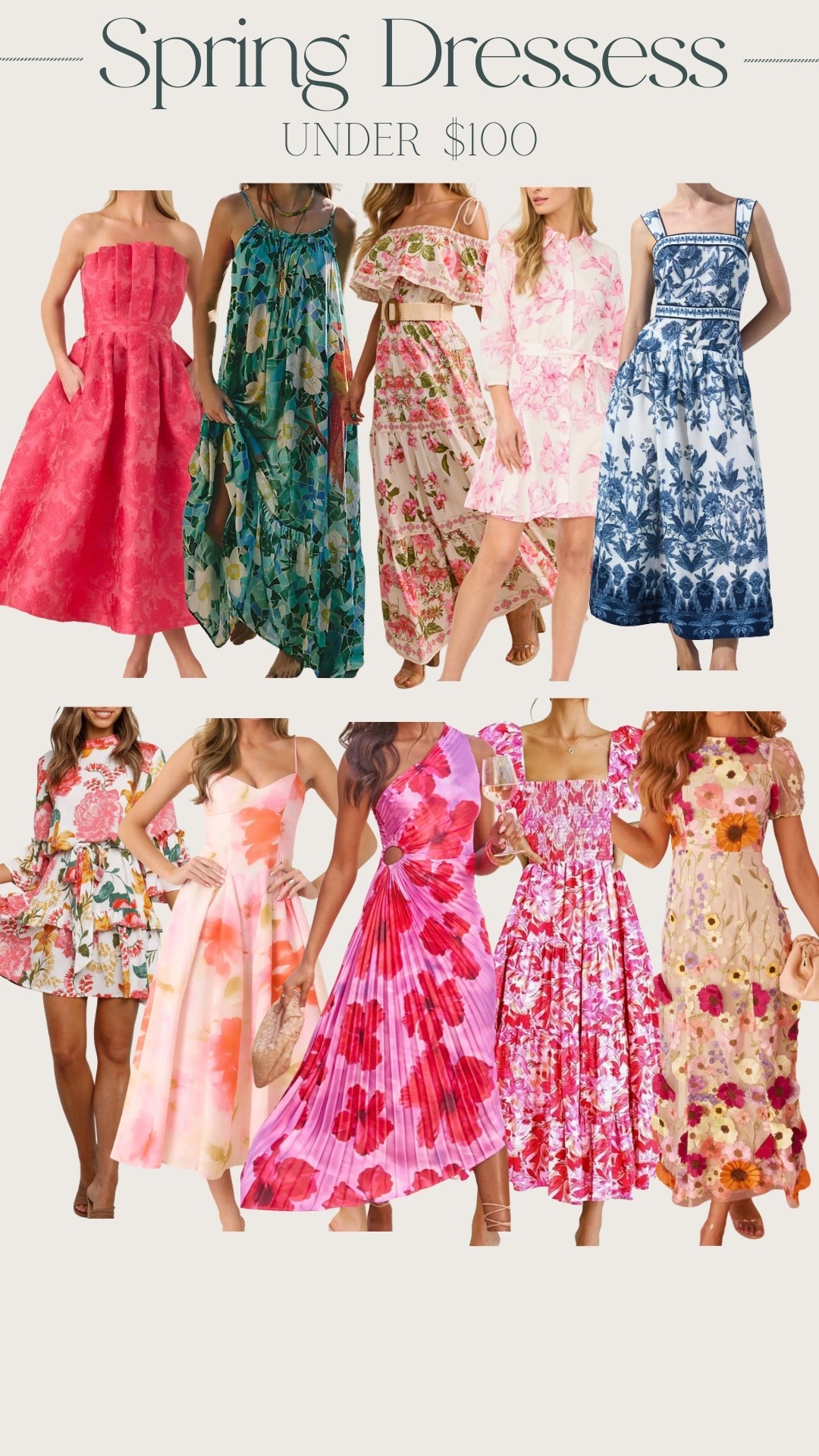 Spring dresses under $100 