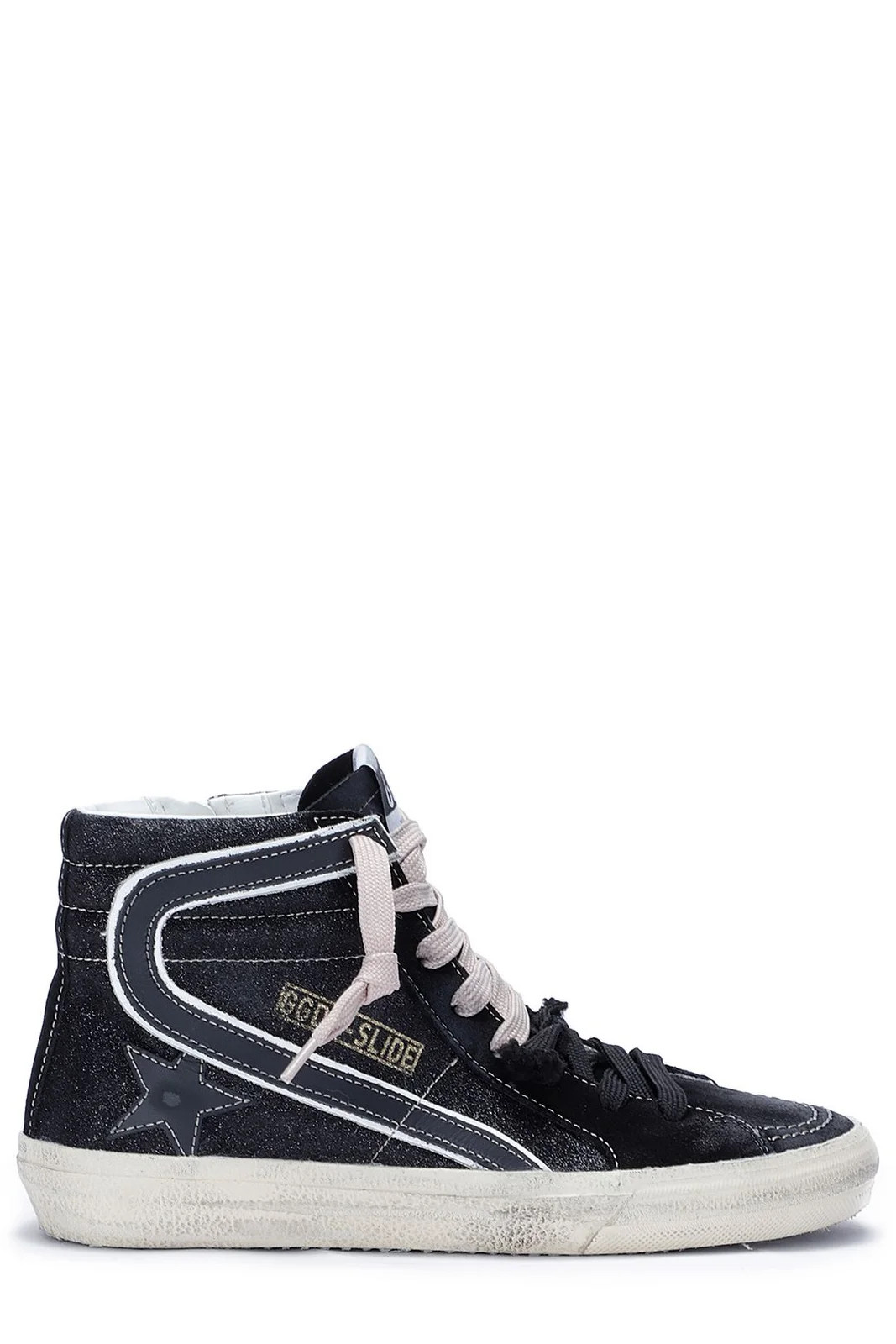 Golden Goose Deluxe Brand Slide Classic Glittered Sneakers | Cettire Global