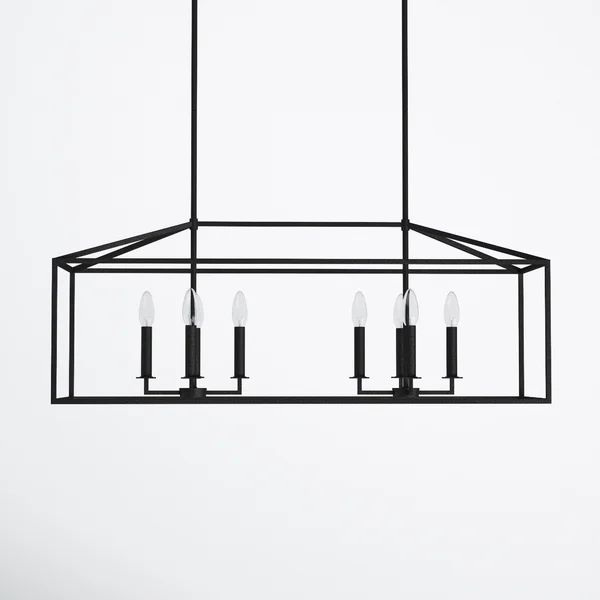 Ellis 8 - Light Kitchen Island Rectangle Pendant | Wayfair North America