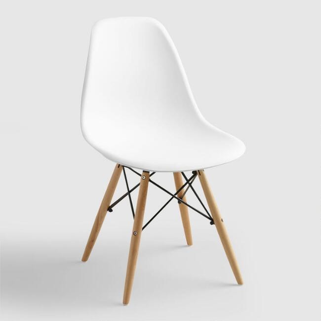 White Molded Evie Chairs, Set of 2 | World Market
