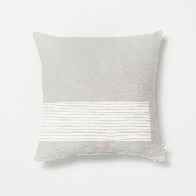 Blocked Stripe Throw Pillow with Zipper - Hearth & Hand™ with Magnolia | Target