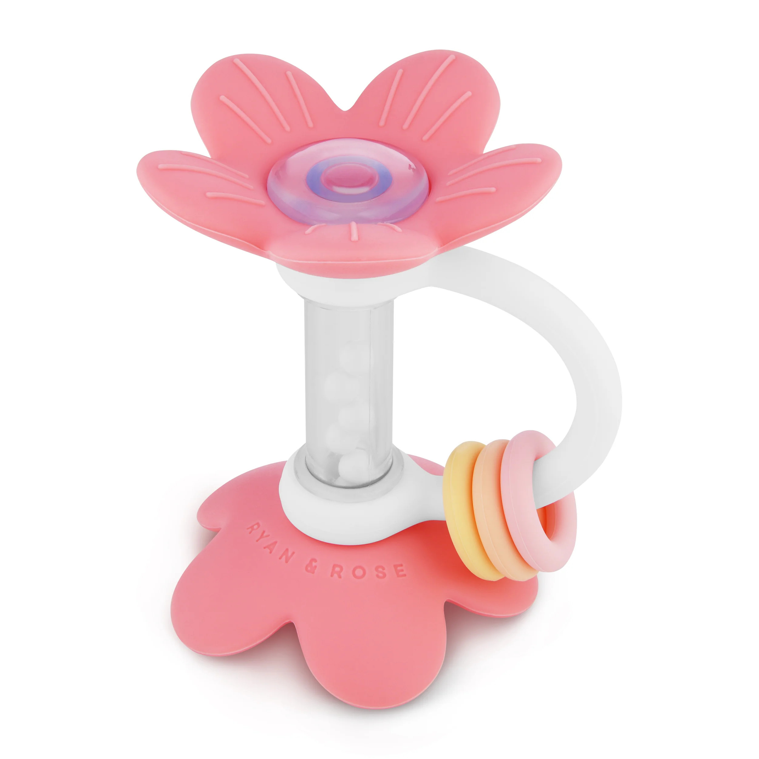Flower Teether Rattle Toy | Ryan and Rose