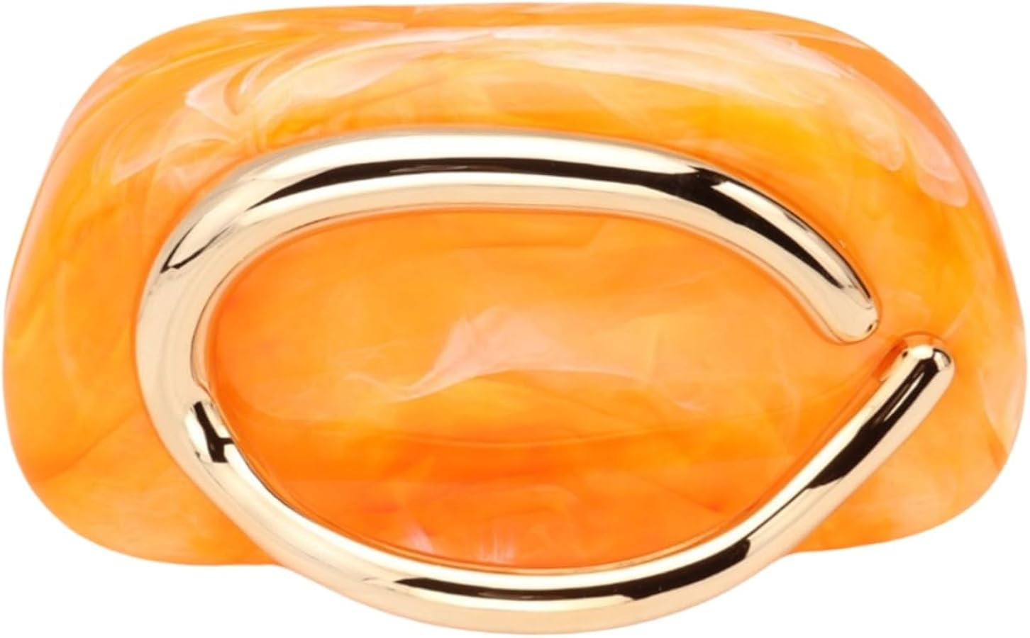 Women Evening Clutch Purse Metal Handle Acrylic Purse Unique Shoulder Bag Causal Handbags for Bri... | Amazon (US)