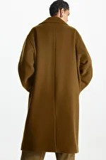 OVERSIZED DOUBLE-BREASTED WOOL COAT - BROWN - Coats and Jackets - COS | COS (US)