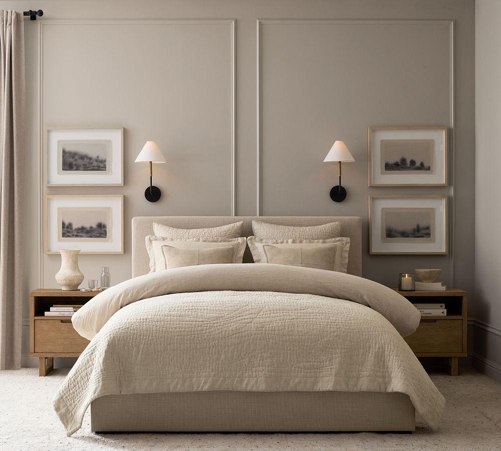 Belgian Flax Linen Handcrafted Quilt & Shams | Pottery Barn (US)