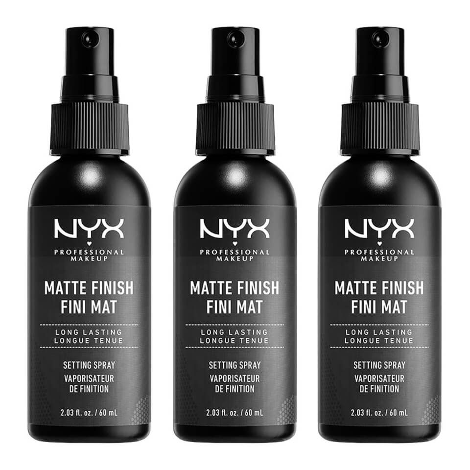 NYX Professional Makeup Matte Setting Spray x 3 (Worth £21.00) | Look Fantastic (UK)