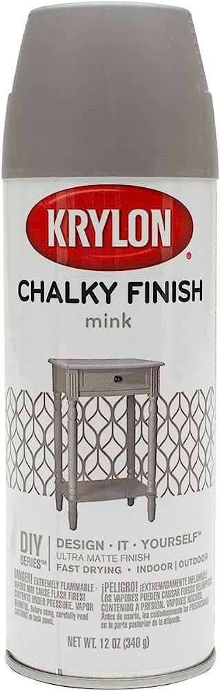 Krylon K04106007 Mink, Chalky Finish Spray Paint, 12 oz, 12 Ounce (Pack of 1) | Amazon (US)