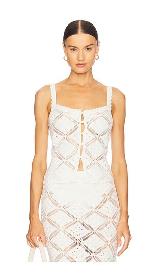 Baileigh Knit Top in White | Revolve Clothing (Global)