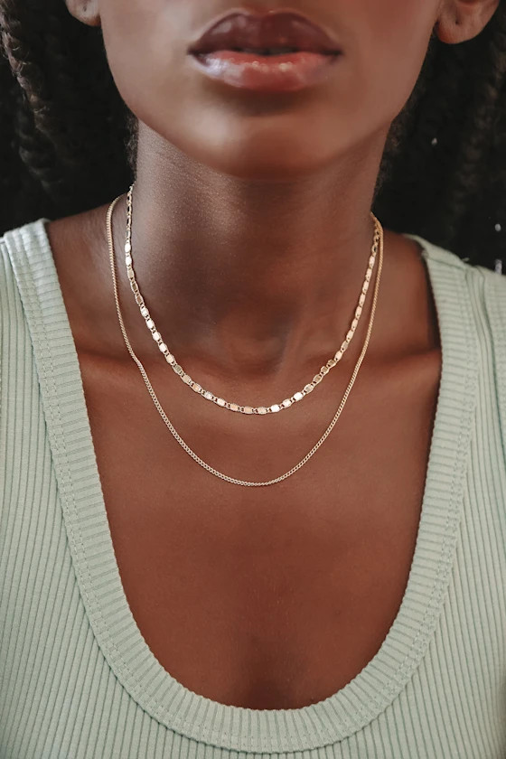Simple Elegance Gold Layered Necklace | Lulus