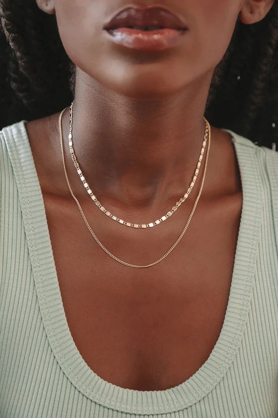 Simple Elegance Gold Layered Necklace | Lulus