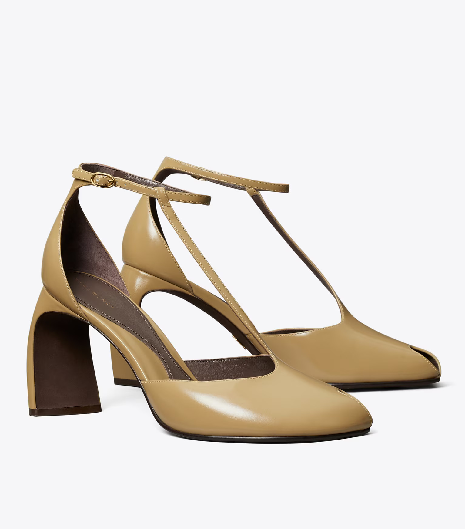 PEEP-TOE T-STRAP HEELED SANDAL | Tory Burch (US)