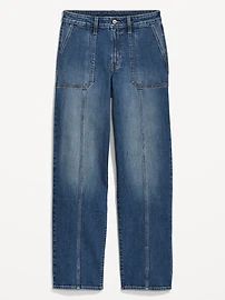 High-Waisted OG Loose Utility Jeans for Women | Old Navy (US)
