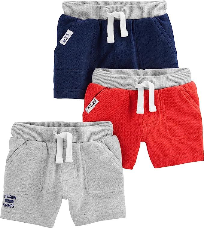 Simple Joys by Carter's Toddler and Baby Boys' Knit Shorts, Multipacks | Amazon (US)