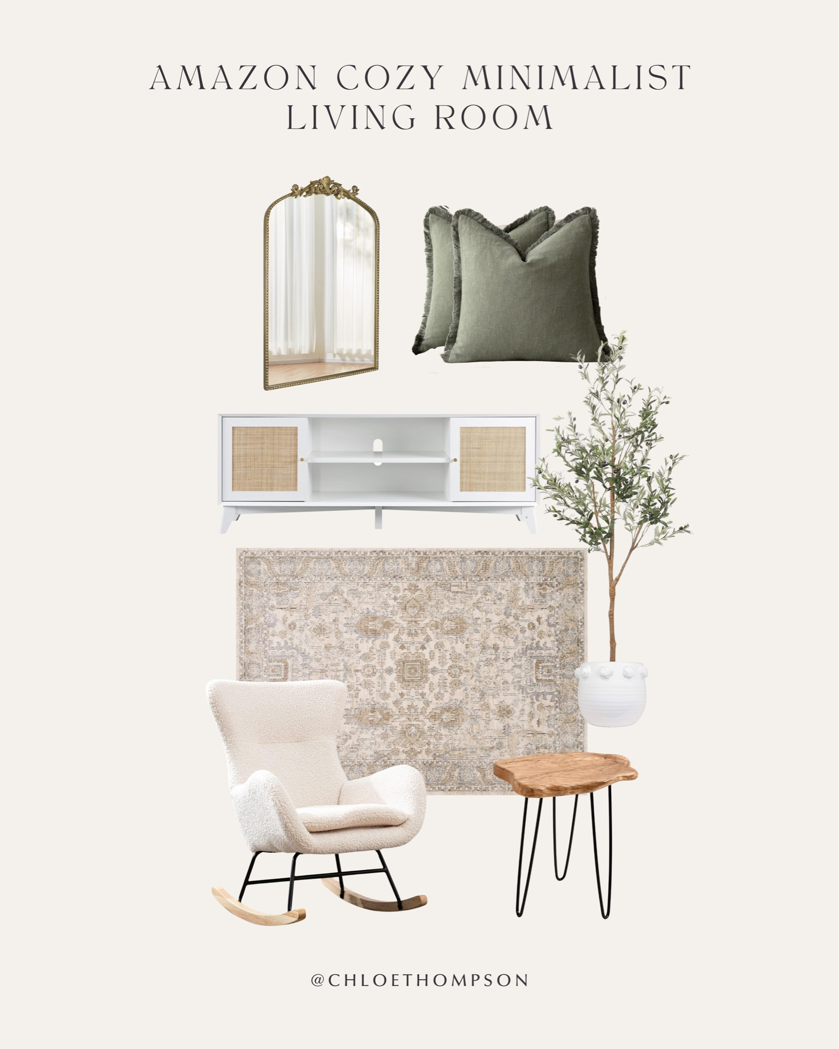 Neutral cozy minimalist living room furniture + decor for a timeless look that is easy to transition for each season. All from Amazon! I am loving a pop of earthy greens at the moment. More throw pillow options on my LTK and Amazon storefront!

#LTKfamily #LTKhome