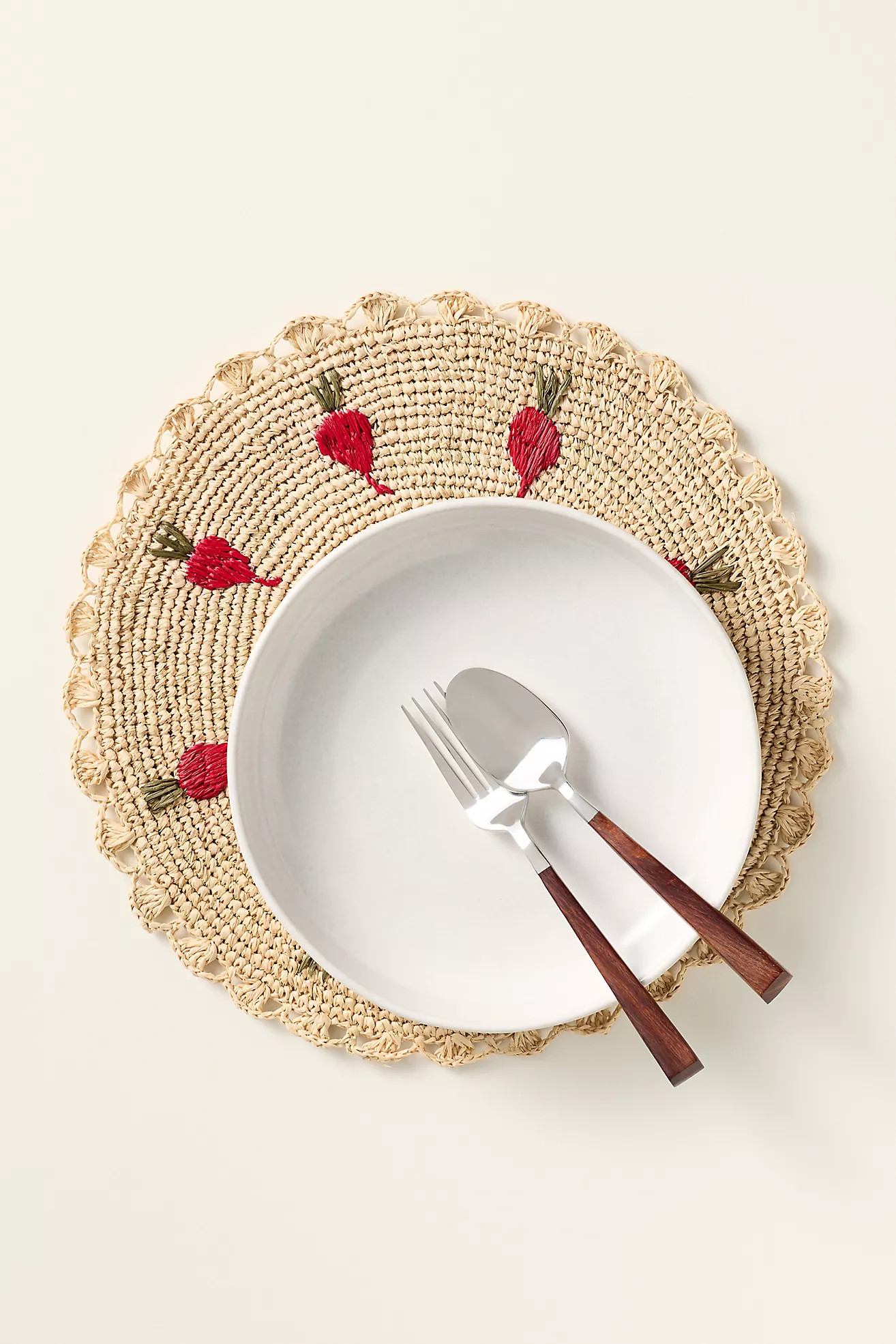 Payton James Handwoven Radish Placemat | Anthropologie (US)
