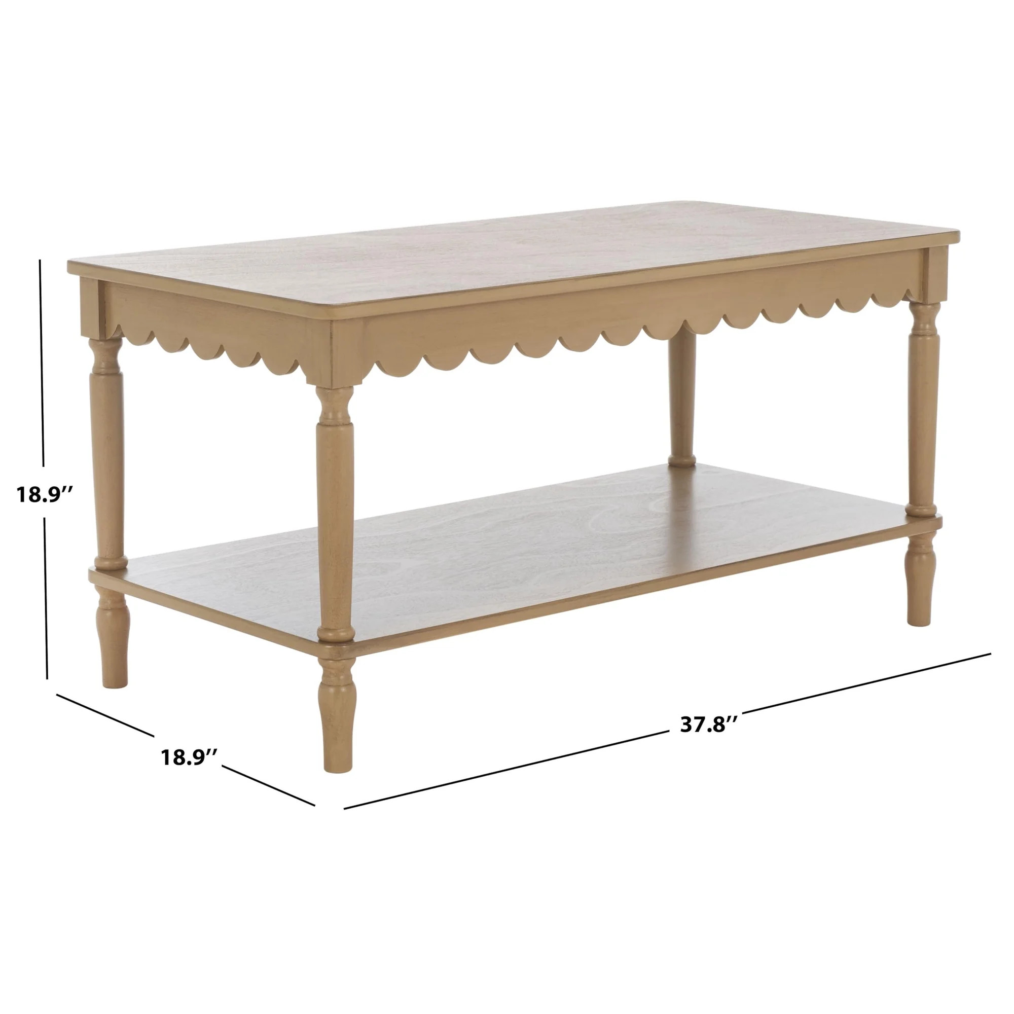 Home Collection Haven Desert Brown Coffee Table | Walmart (US)