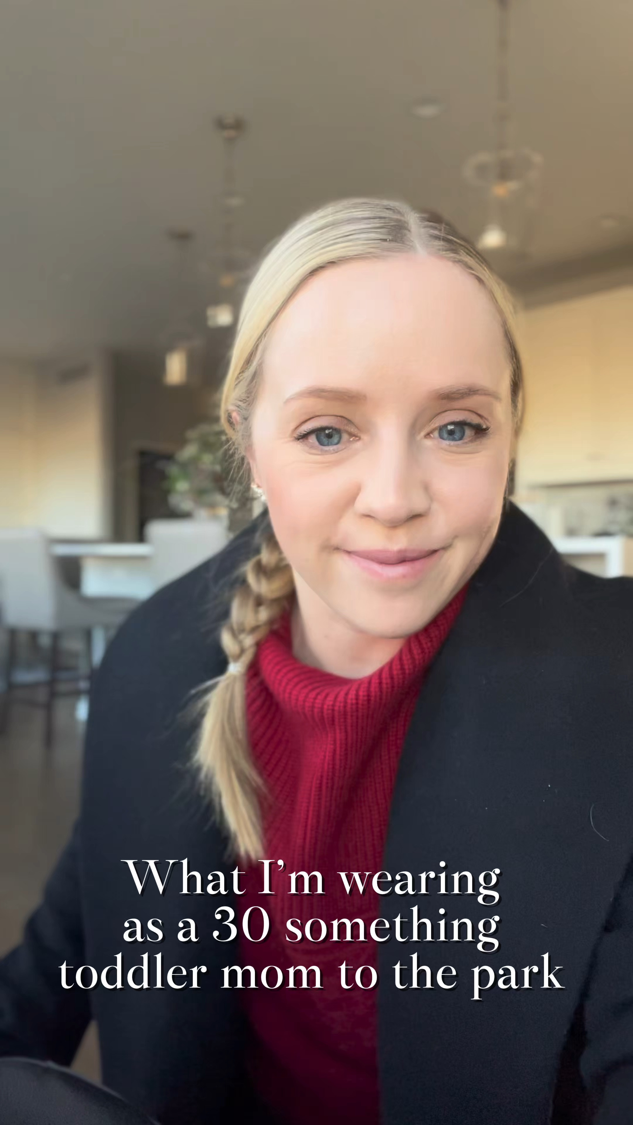 What I’m wearing as a toddler mom! Wearing small petite in this festive red sweater, fits tts. 4 petite in these skinny jeans, fit tts, Adidas sneakers fit tts. Similar black coats linked! Exact crossbody bag and sunglasses.
Mom outfit, petite outfit, skinny jeans, petite jeans, black wrap coat, belted coat, red sweater, cable sweater, winter outfit 

#LTKFindsUnder100 #LTKSaleAlert #LTKWatchNow