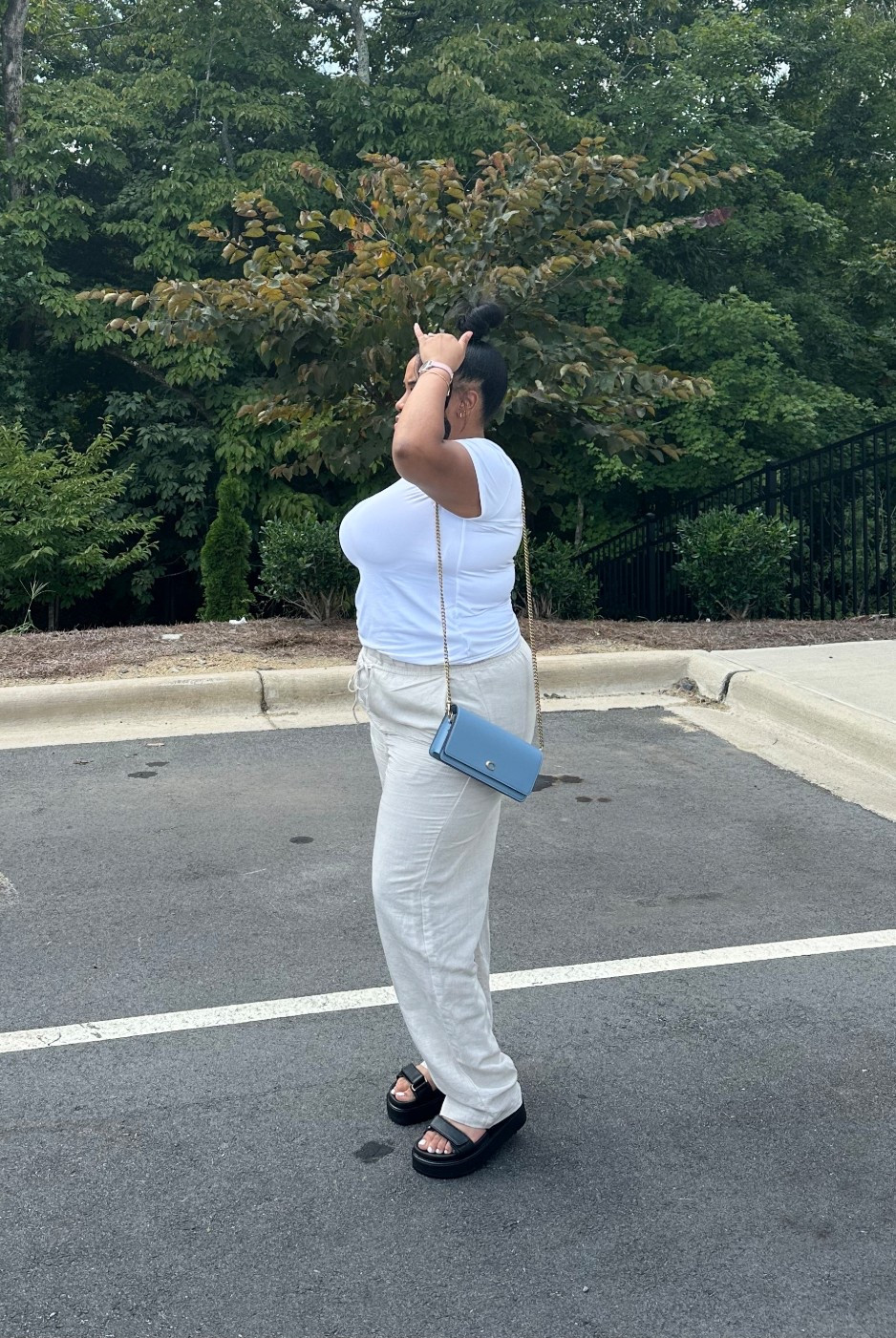 a day out in the city running errands & getting work done, soaking in the last bit of spring ✨ i am loving linen this year 🩵 #ootd #spring #outfitideas 

#LTKWorkwear #LTKStyleTip