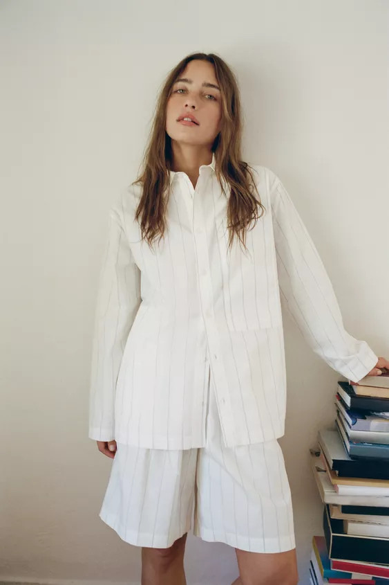 STRIPED PYJAMA SHIRT | Zara UK
