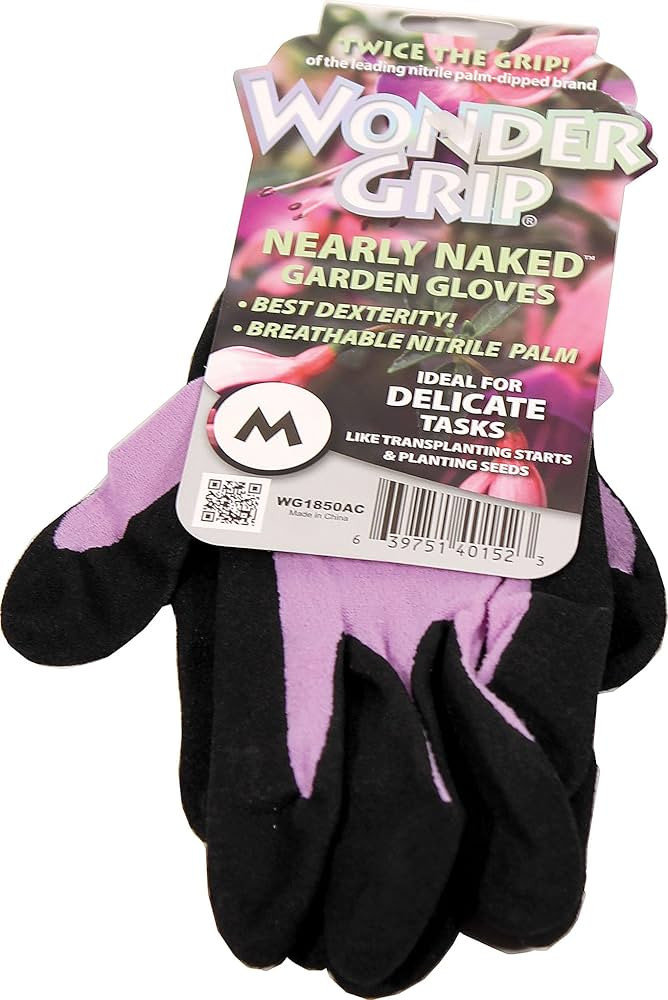 Wonder Grip Nearly Naked Gloves, Medium, Assorted Colors | Amazon (US)