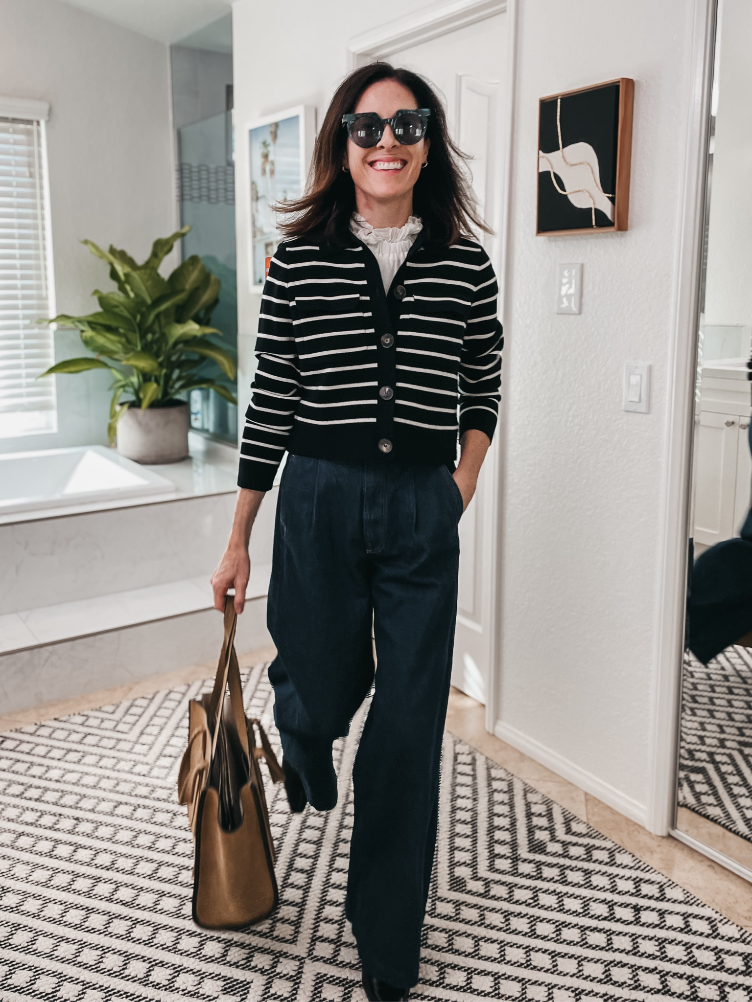 Wide leg jeans outfit for a client closet edit yesterday 

#LTKshoecrush #LTKstyletip #LTKSeasonal