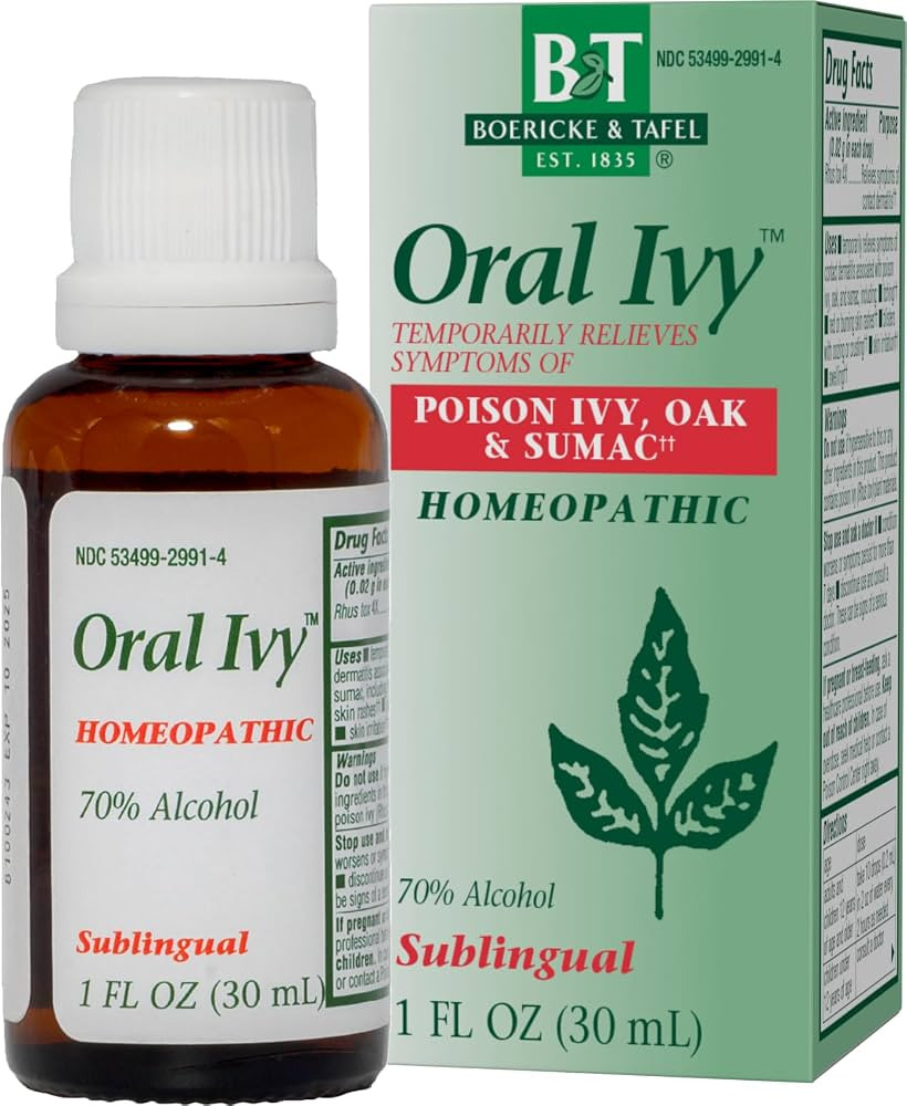 Nature's Way Boericke & Tafel Oral Ivy Liquid, Poison Ivy & Oak Treatment*, Relieves Itching & Bu... | Amazon (US)