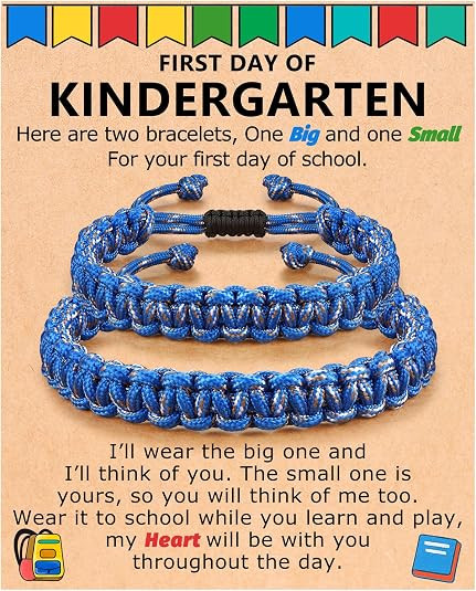 PINKDODO Back to School Bracelet Mommy and Me First Day of Kindergarten Preschool Gifts for Boys | Amazon (US)