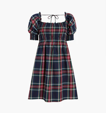 The Athena Nap Dress - White Swiss Dot | Hill House Home