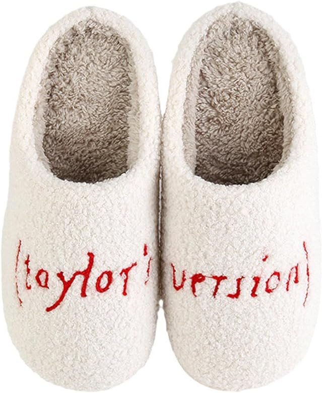 Taylor's Version Slippers Meet Me At Midnight Slippers for Women Men Warm Slip-on Couple Slippers... | Amazon (US)