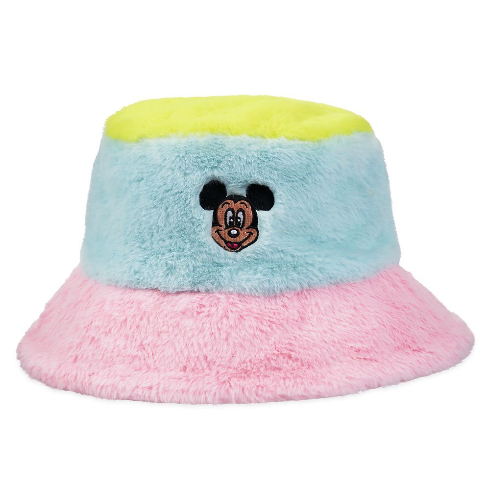 Mickey Mouse Fuzzy Color Block Bucket Hat | Disney Store