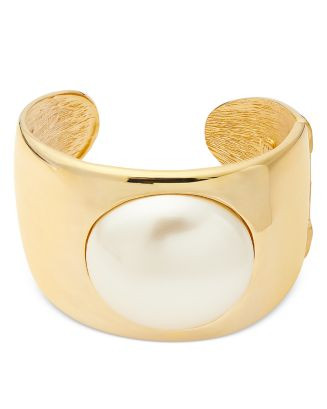 Imitation Pearl Center Cuff Bracelet | Bloomingdale's (US)
