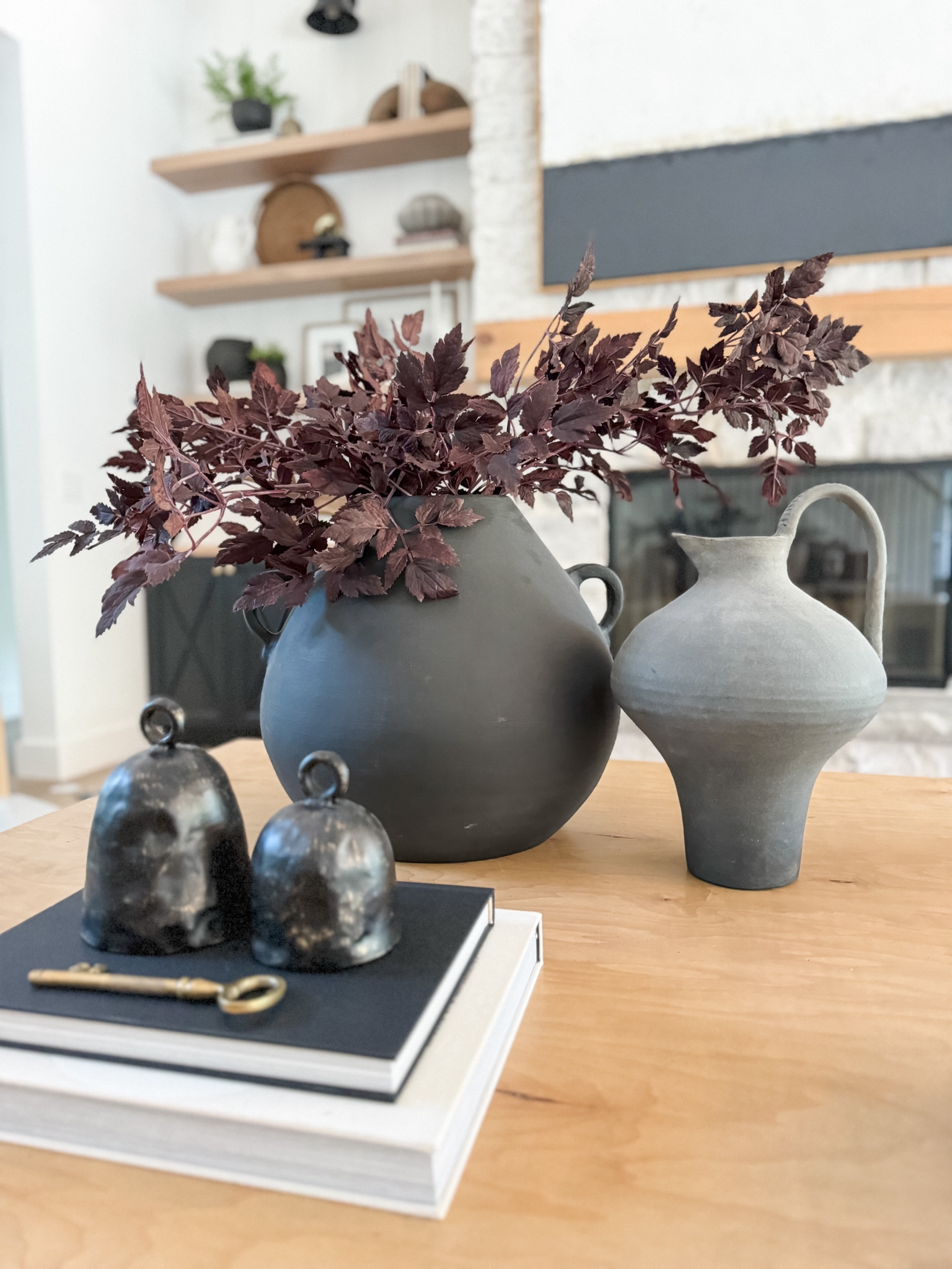 There’s no doubt that fall is my favorite season, and I can’t help but daydream about the cooler weather that is to come. I couldn’t resist adding these @afloral Plum Cimicifuga Leaf Sprays to our living room. They are better than the original, redesigned to be fuller.  I missed out on them last year so don’t wait for them to sell out this season! #ad . @shop.ltk #liketkit #afloral #plumstems #fallflorals #cimicifuga #homedecor #fallhomedecor #fallstylinginspo #modernfarmhouse #interiordesign #customhome #livingroom #neutraldecor #fauxflorals #ltkhome 

#LTKHome