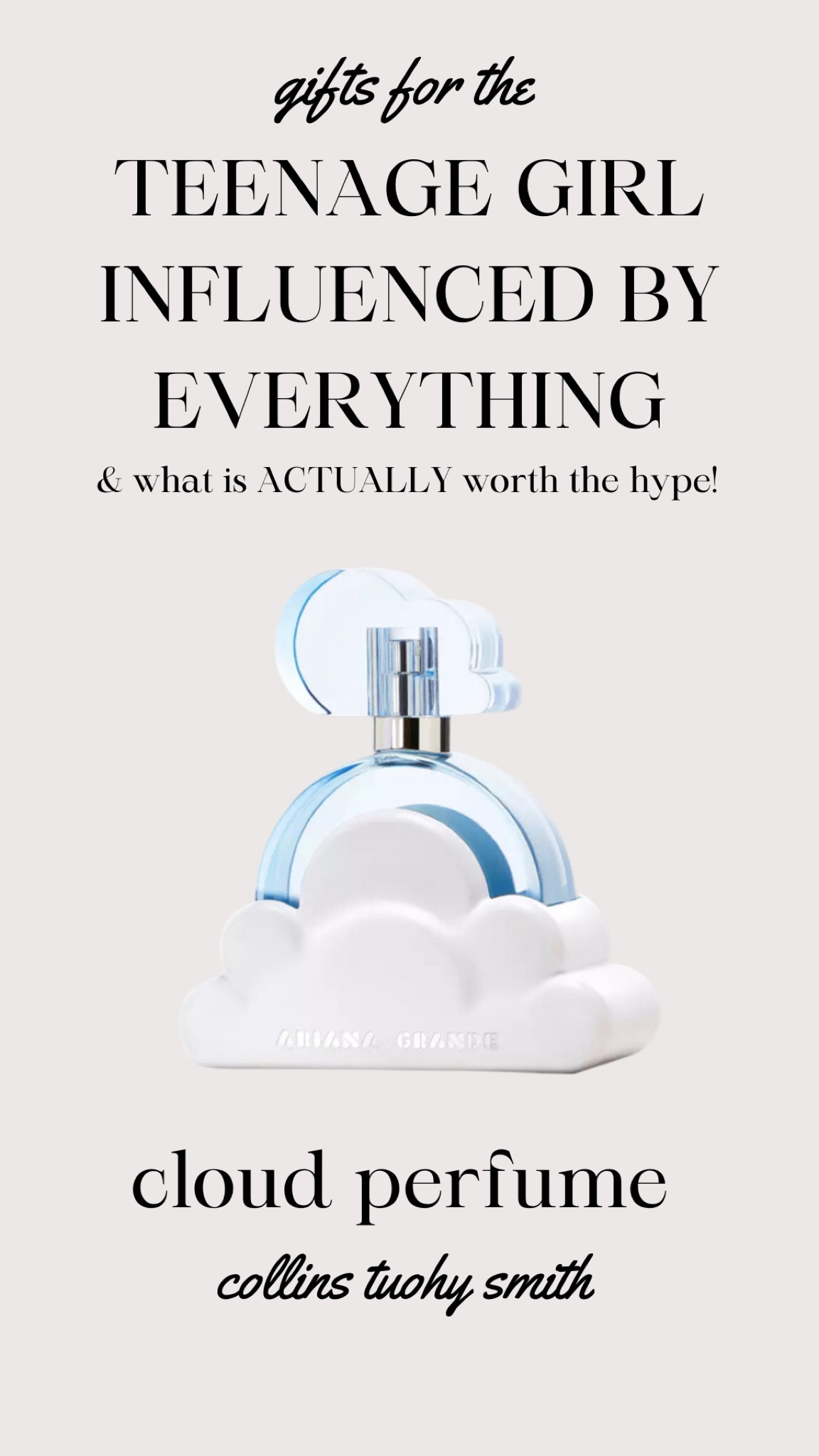 The Ariana grande perfume!!!! It smells just like a very expensive perfume that is over $300! 

#LTKGiftGuide #LTKSeasonal #LTKHoliday