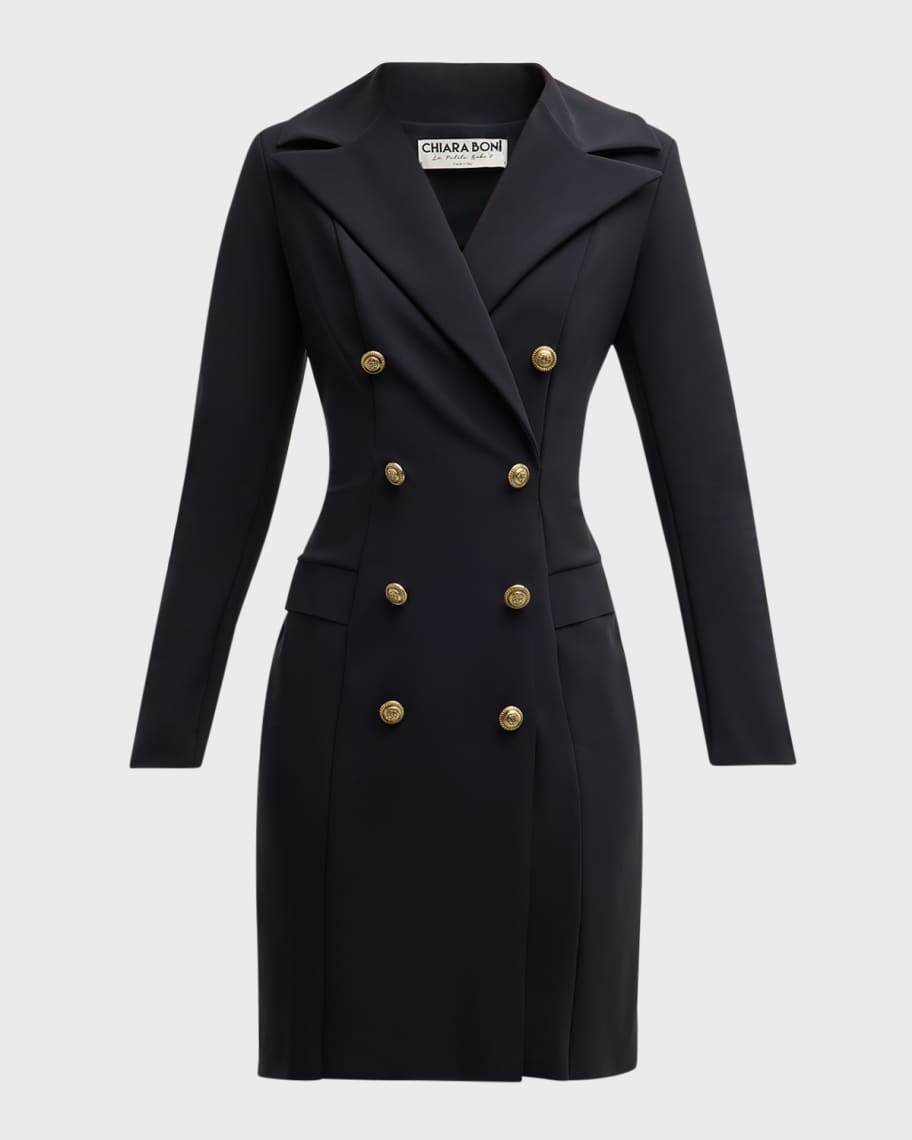 Double-Breasted Blazer Dress | Neiman Marcus