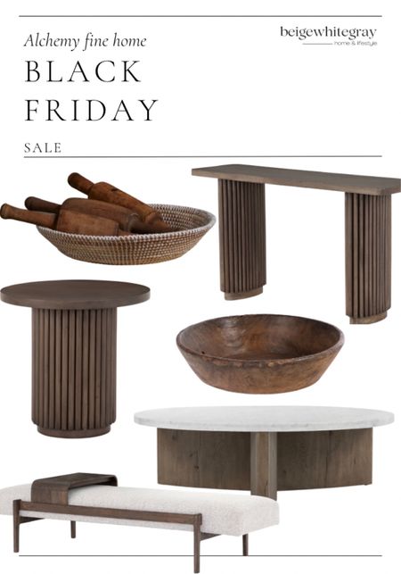 Black Friday deals at alchemy fine home!!from the fluted accent table to the console and coffee table! I am loving these finds and the price is amazingly 