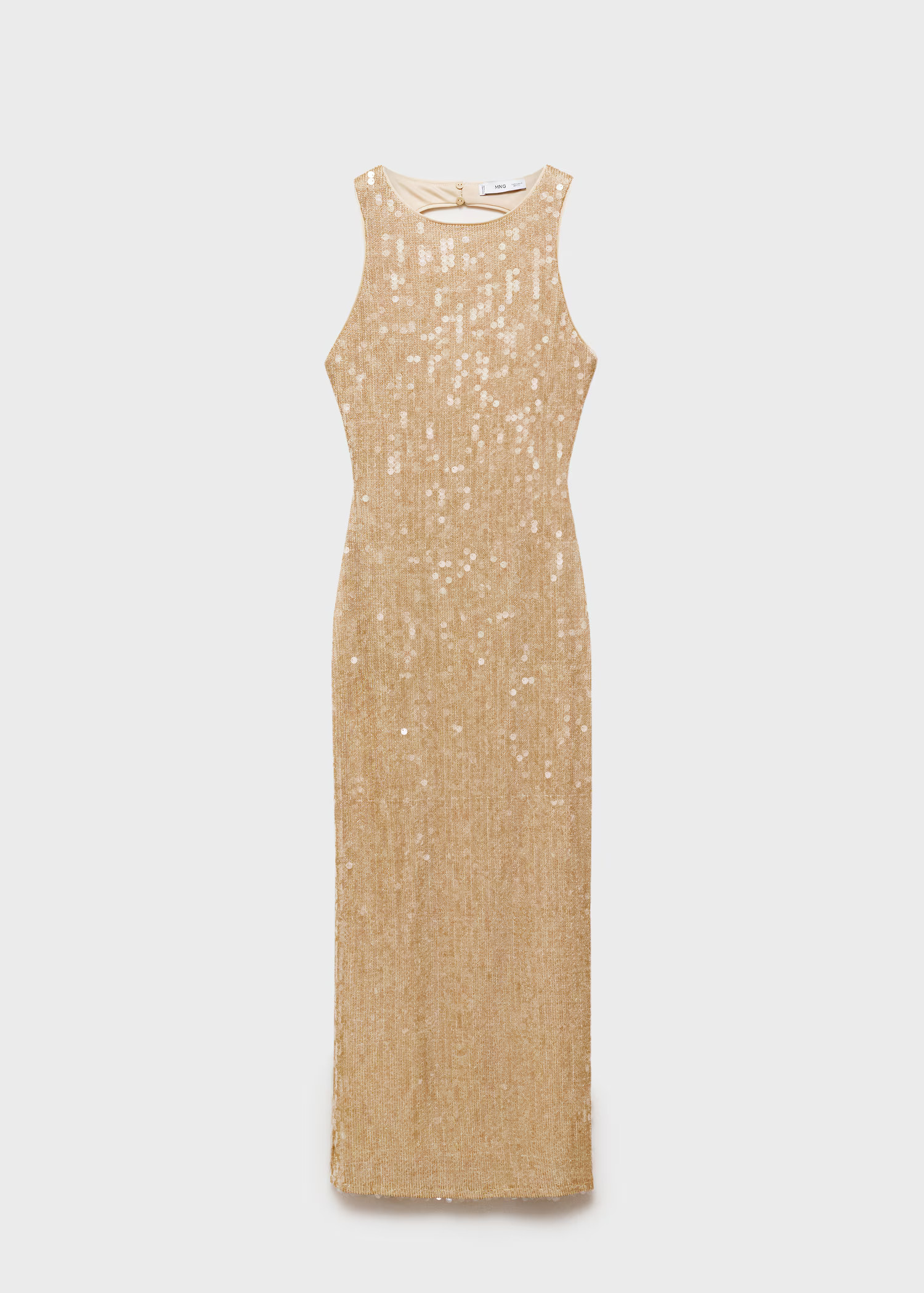 Scoop-back sequin dress - Women | MANGO United Kingdom | MANGO (UK)