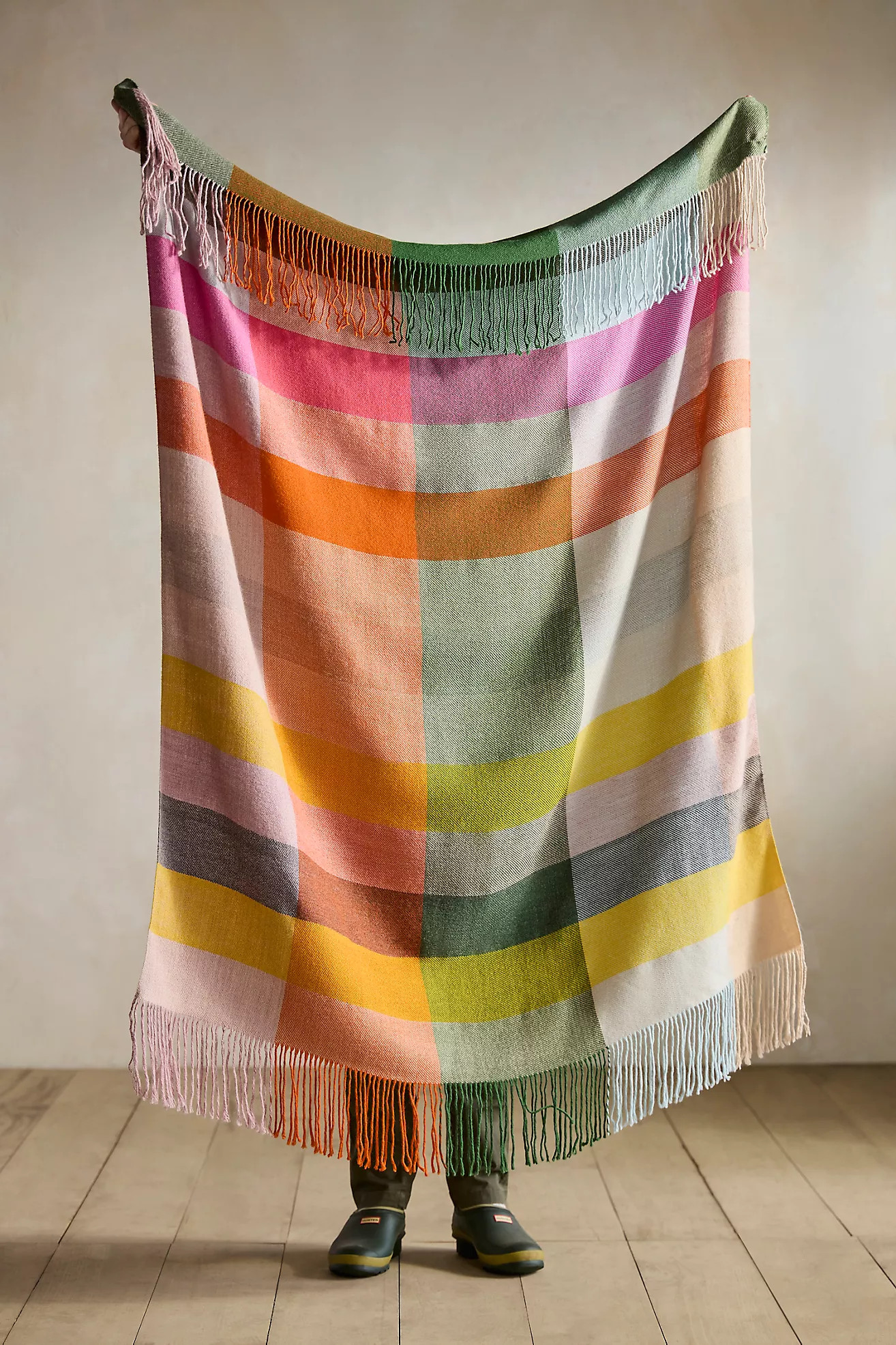 Autumn Plaid Alpaca Throw | Anthropologie (US)