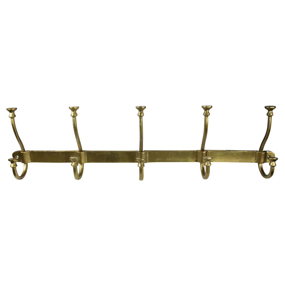 The Twillery Co.® Waterford 3.5'' Wide 5 - Hook Wall Mounted Coat Rack in Gold & Reviews | Wayfa... | Wayfair North America