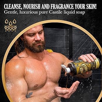 Castile Soap Liquid Body Wash Sensitive Skin – Natural Soap for Men with Olive Oil, Cocoa Butte... | Amazon (US)