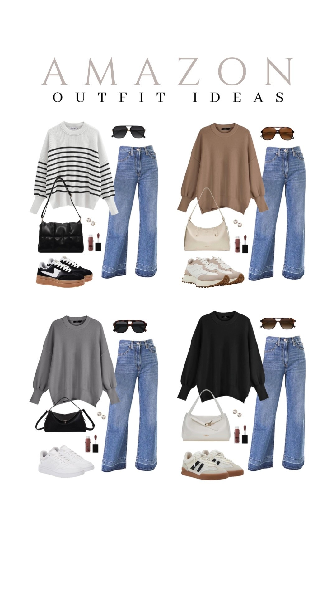Simple layers and accessories that make your sweater and jeans look complete!
batwing sweater, hobo shoulder bag, elf lip oil, beauty finds, affordable fashion, trendy look, viral products, casual outfit idea, fall style, how to style, ways to style, fall look, amazon fashion, affordable style

#LTKU #LTKSeasonal #LTKStyleTip