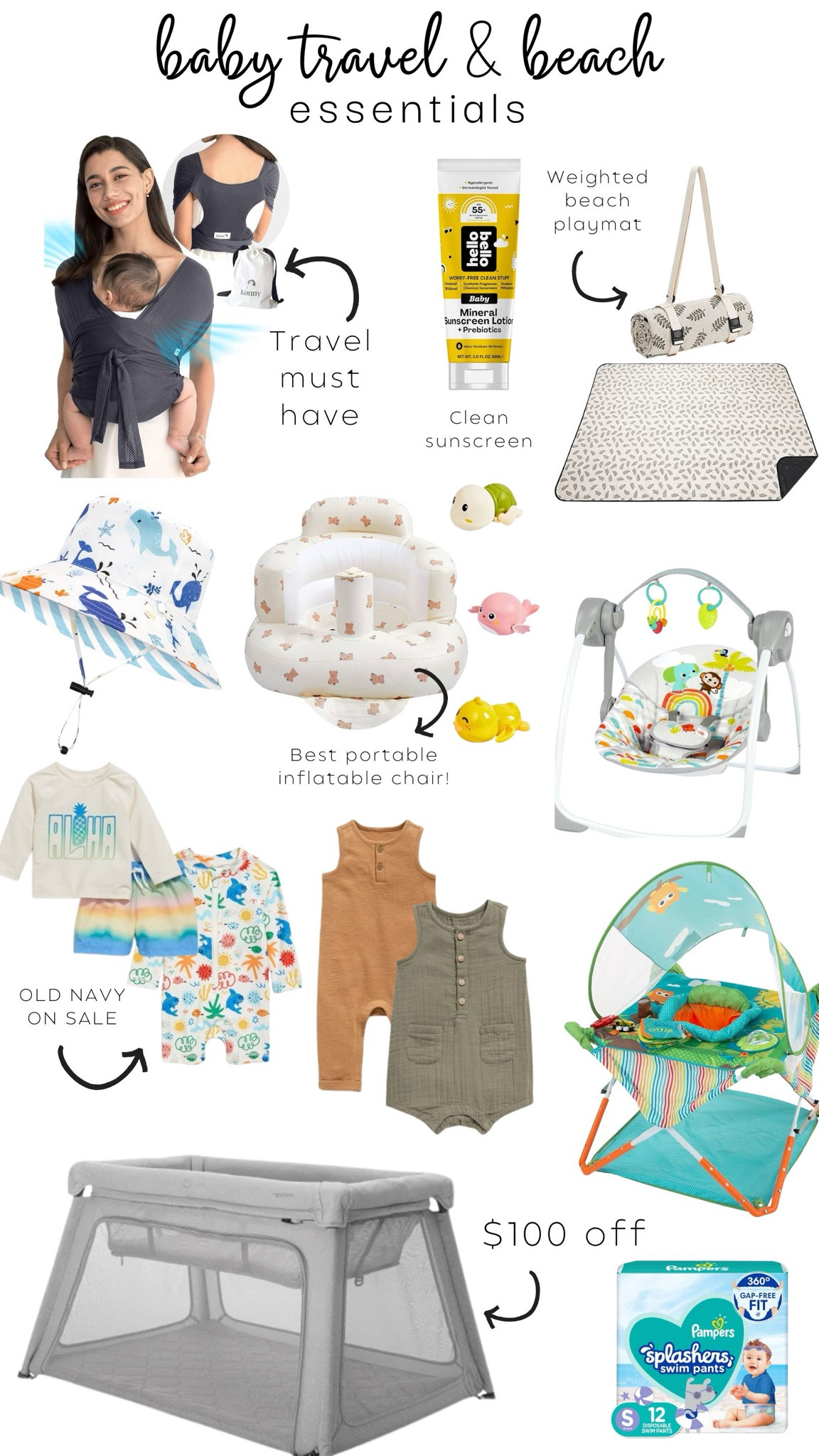 Baby travel and beach essentials 

#LTKbump #LTKtravel #LTKbaby